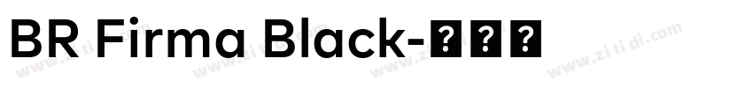 BR Firma Black字体转换